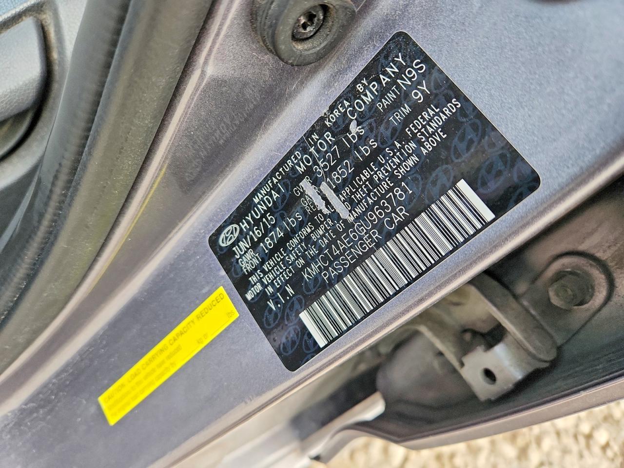 2016 HYUNDAI ACCENT SE photo 34