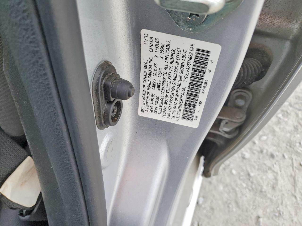 2014 HONDA CIVIC LX photo 12