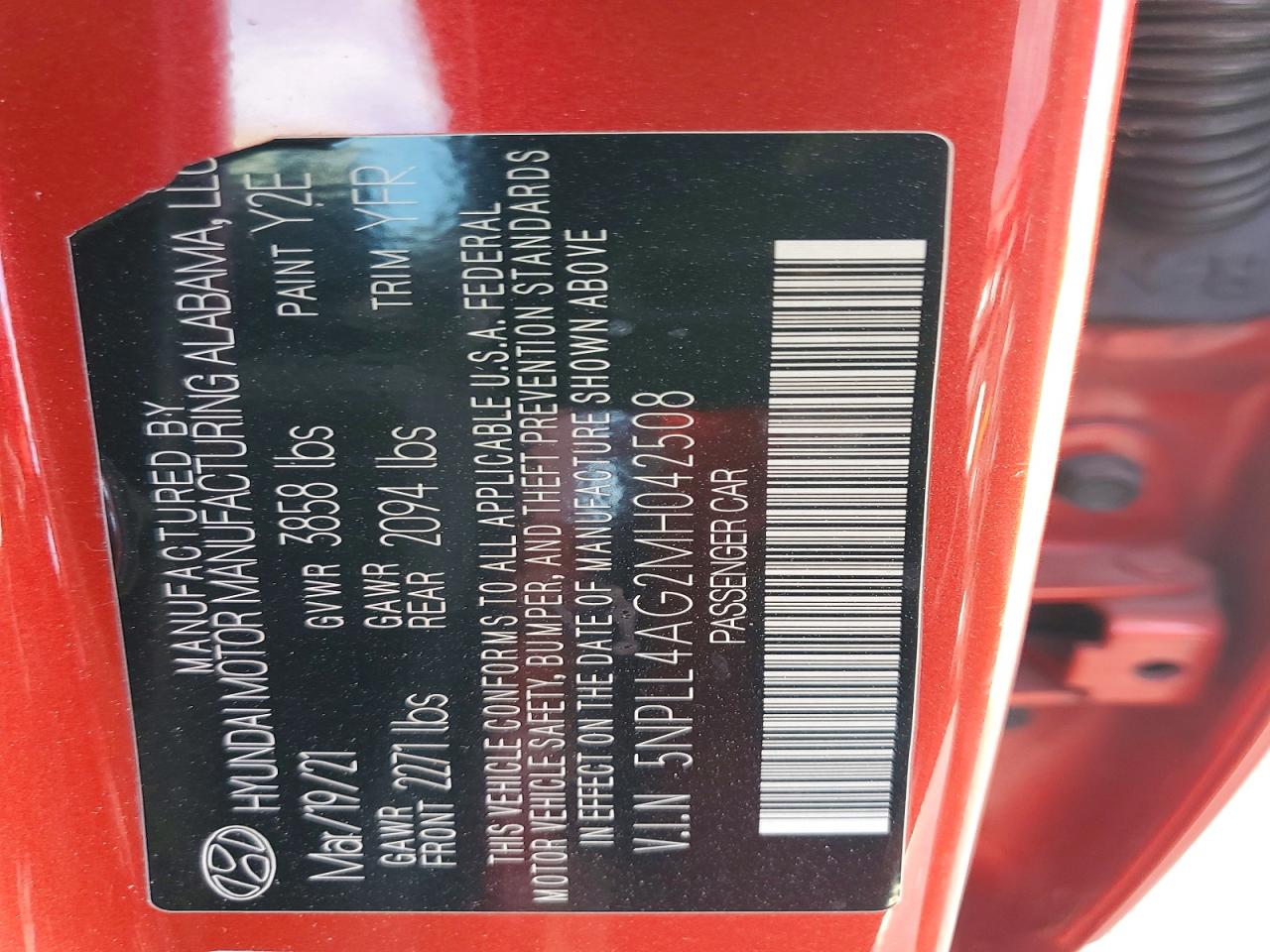 2021 HYUNDAI ELANTRA SE photo 37