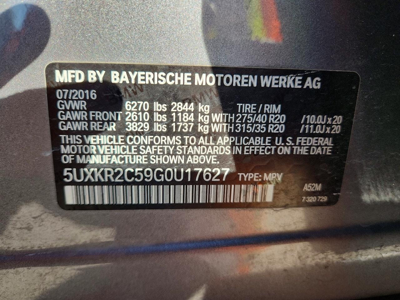 2016 BMW X5 SDRIVE35I photo 25