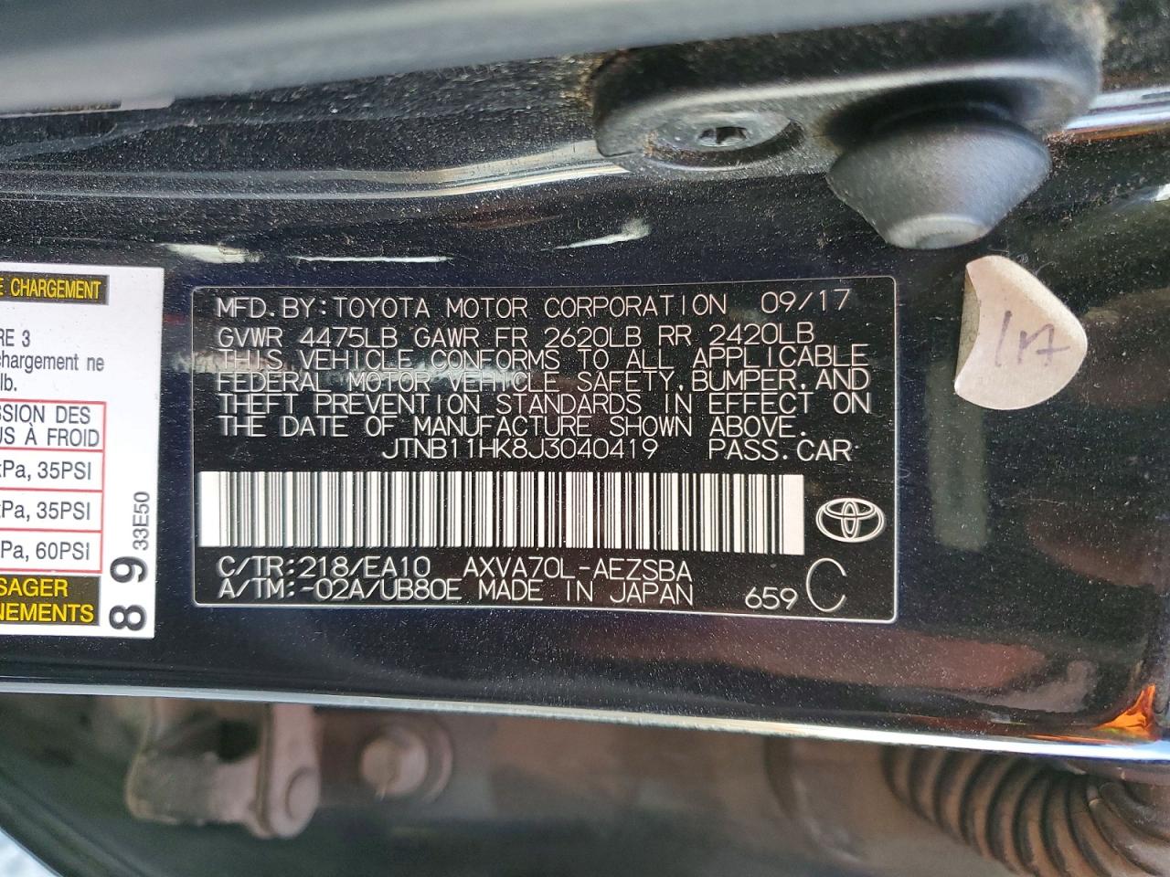 2018 TOYOTA CAMRY SE photo 37