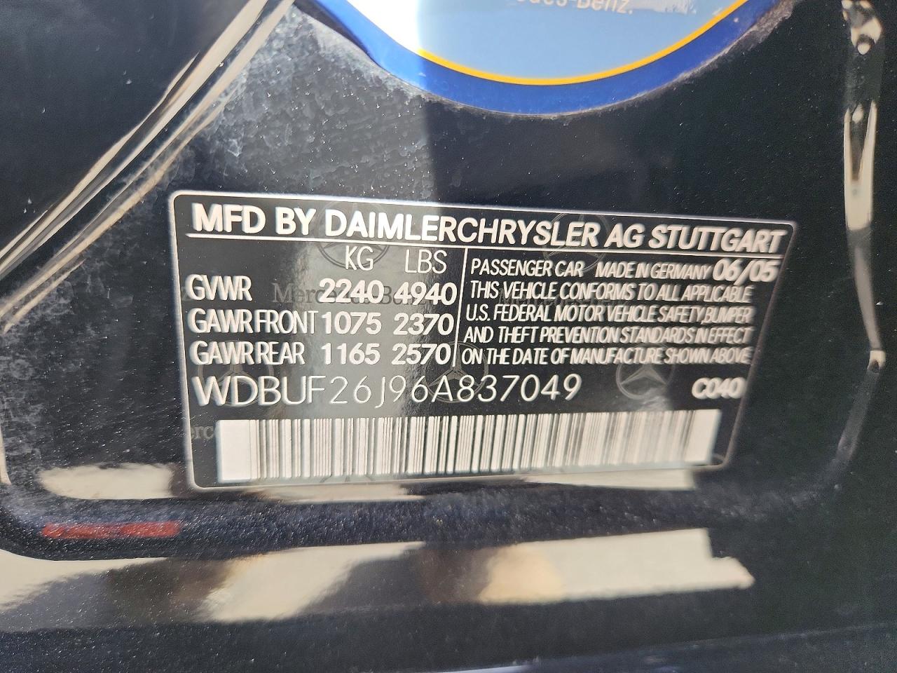 2006 MERCEDES-BENZ E 320 CDI photo 13
