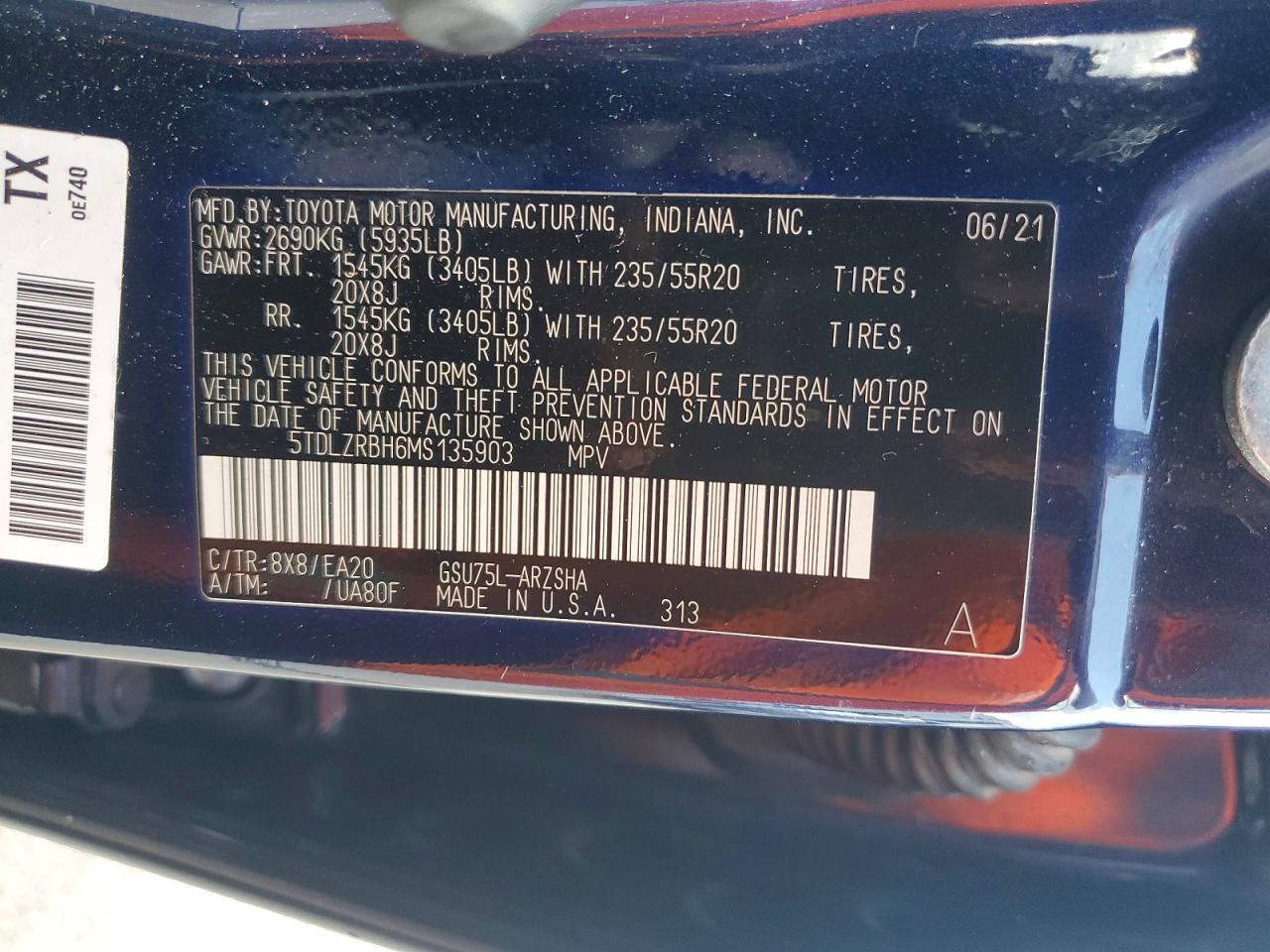 2021 TOYOTA HIGHLANDER XSE photo 27