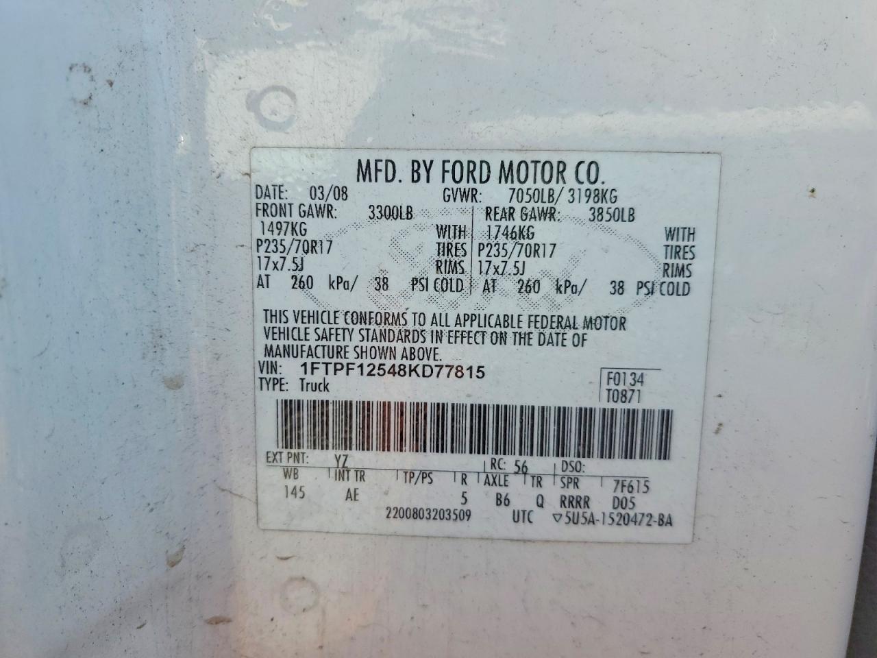 2008 FORD F150 photo 23