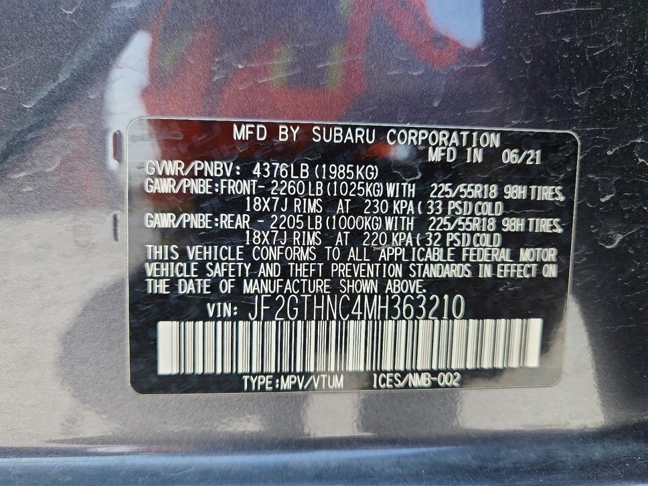 2021 SUBARU CROSSTREK LIMITED photo 23
