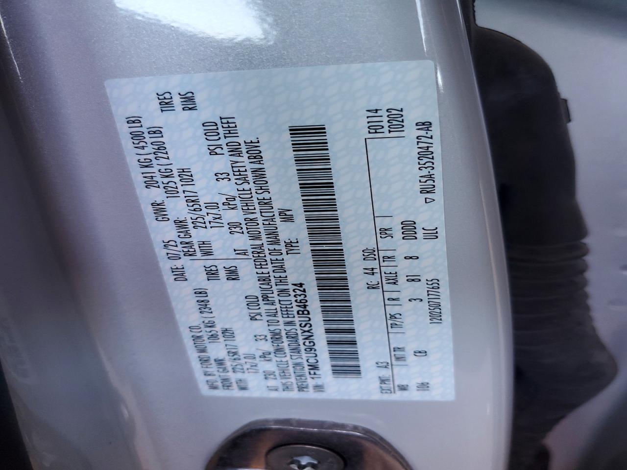 2025 FORD ESCAPE ACTIVE photo 25
