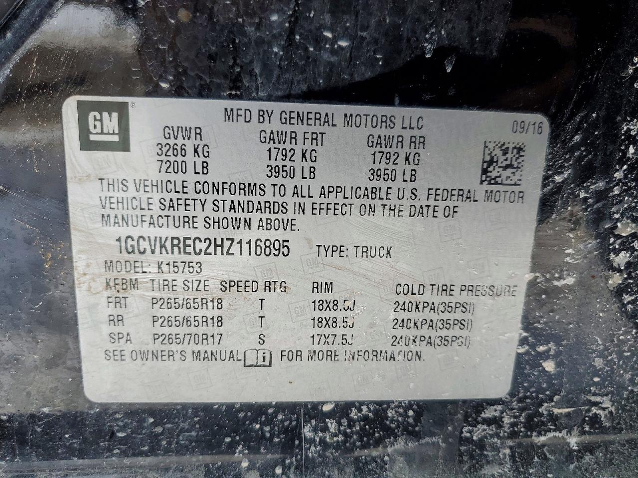 2017 CHEVROLET SILVERADO K1500 LT photo 23