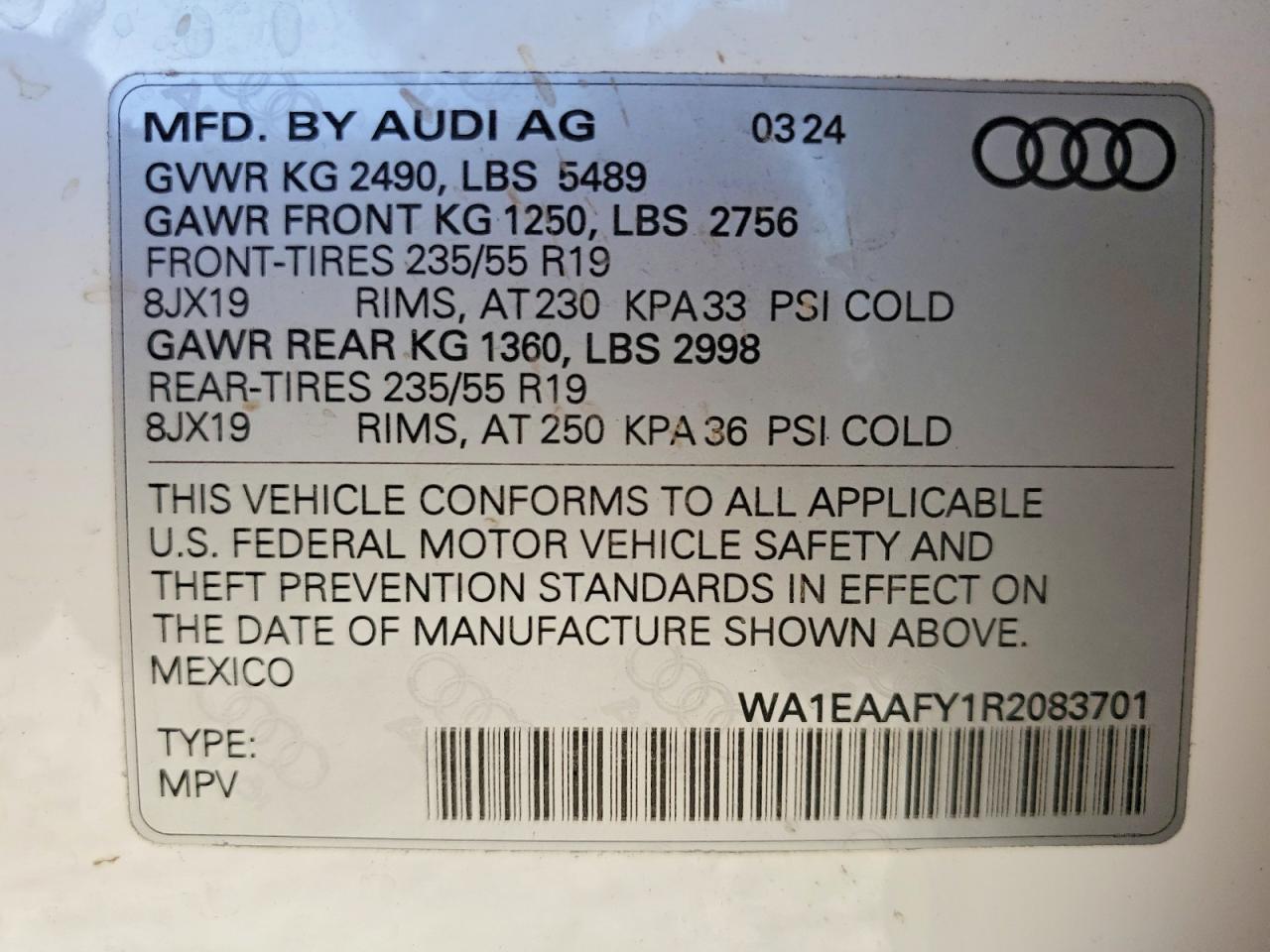 2024 AUDI Q5 PREMIUM PLUS 45 photo 27