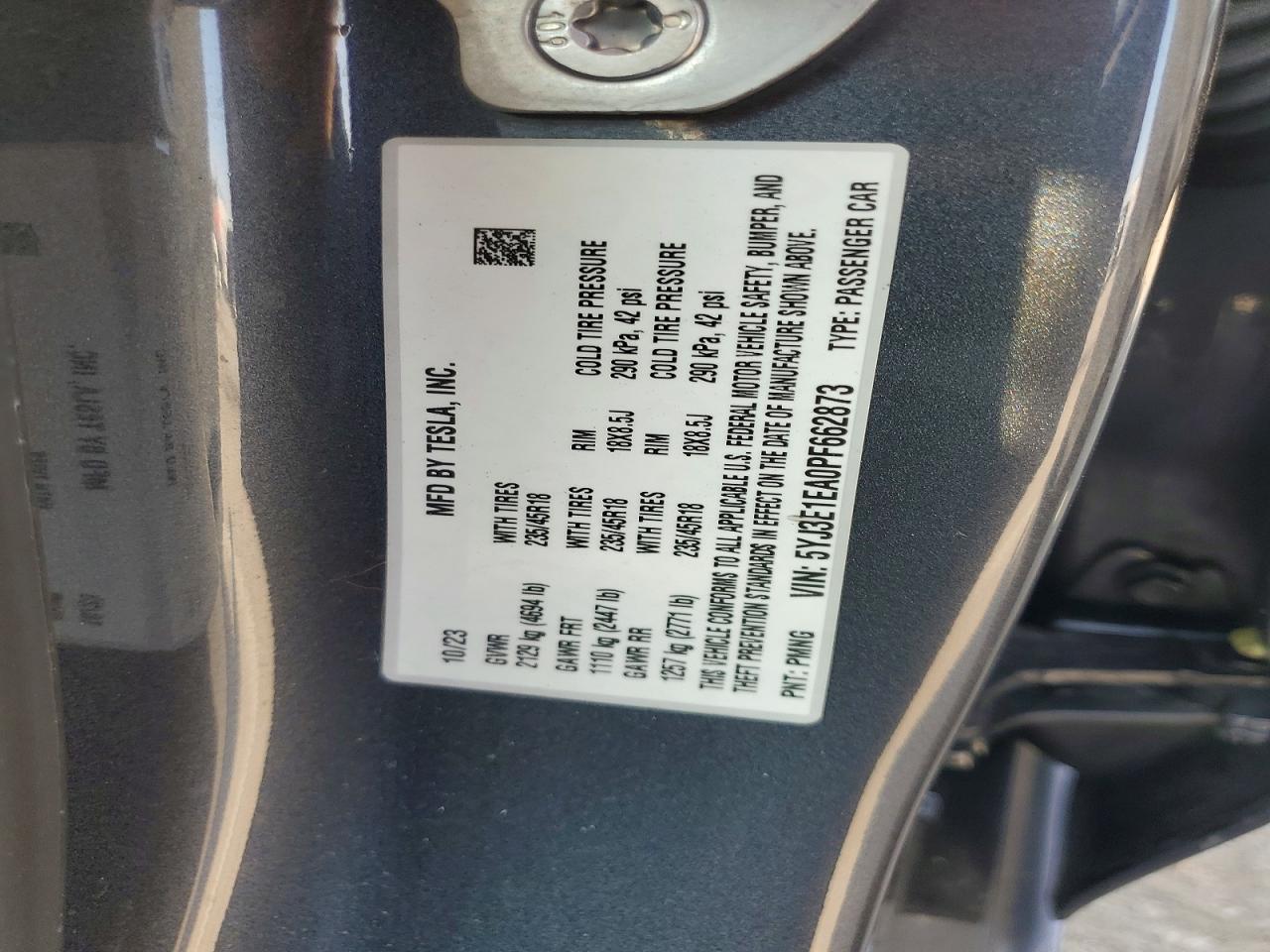 2023 TESLA MODEL 3 photo 12