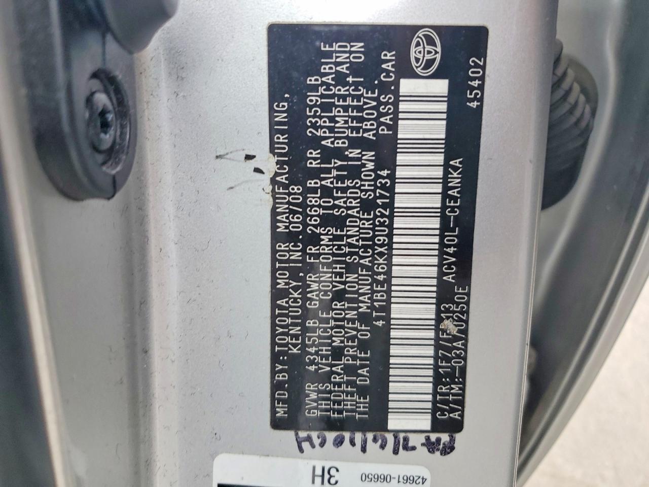 2009 TOYOTA CAMRY LE photo 23