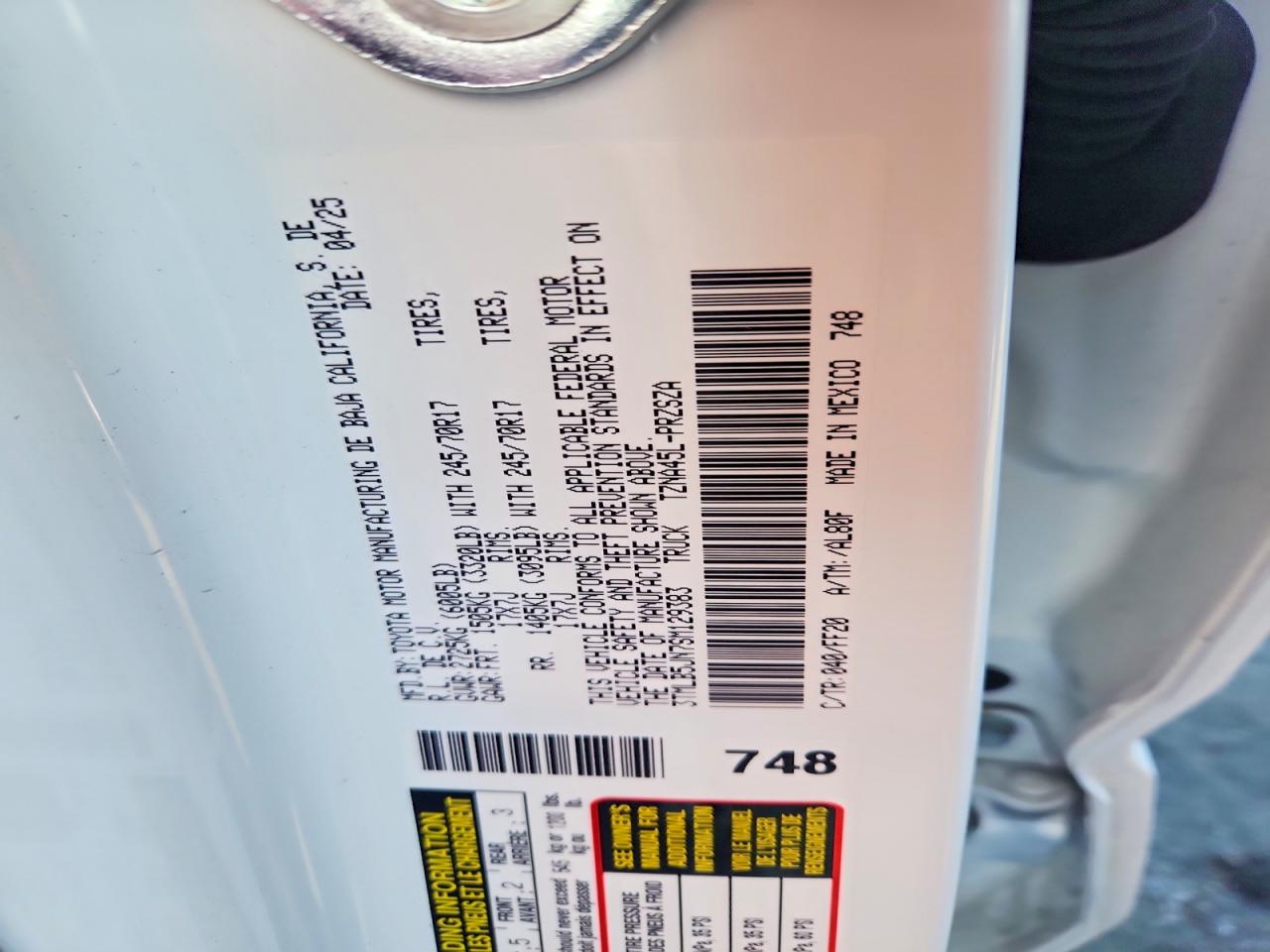2025 TOYOTA TACOMA SR5 photo 12