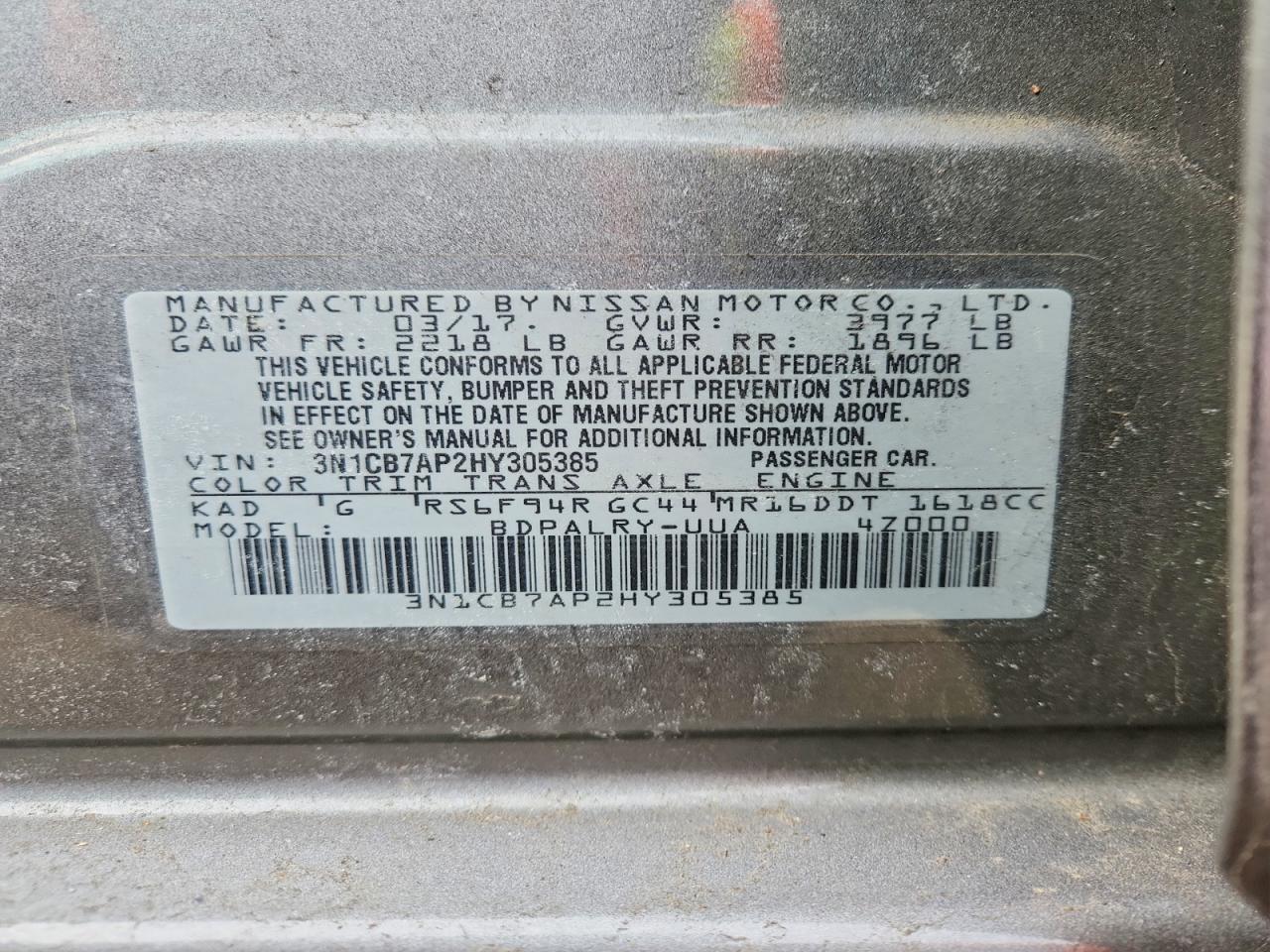 2017 NISSAN SENTRA SR TURBO photo 34
