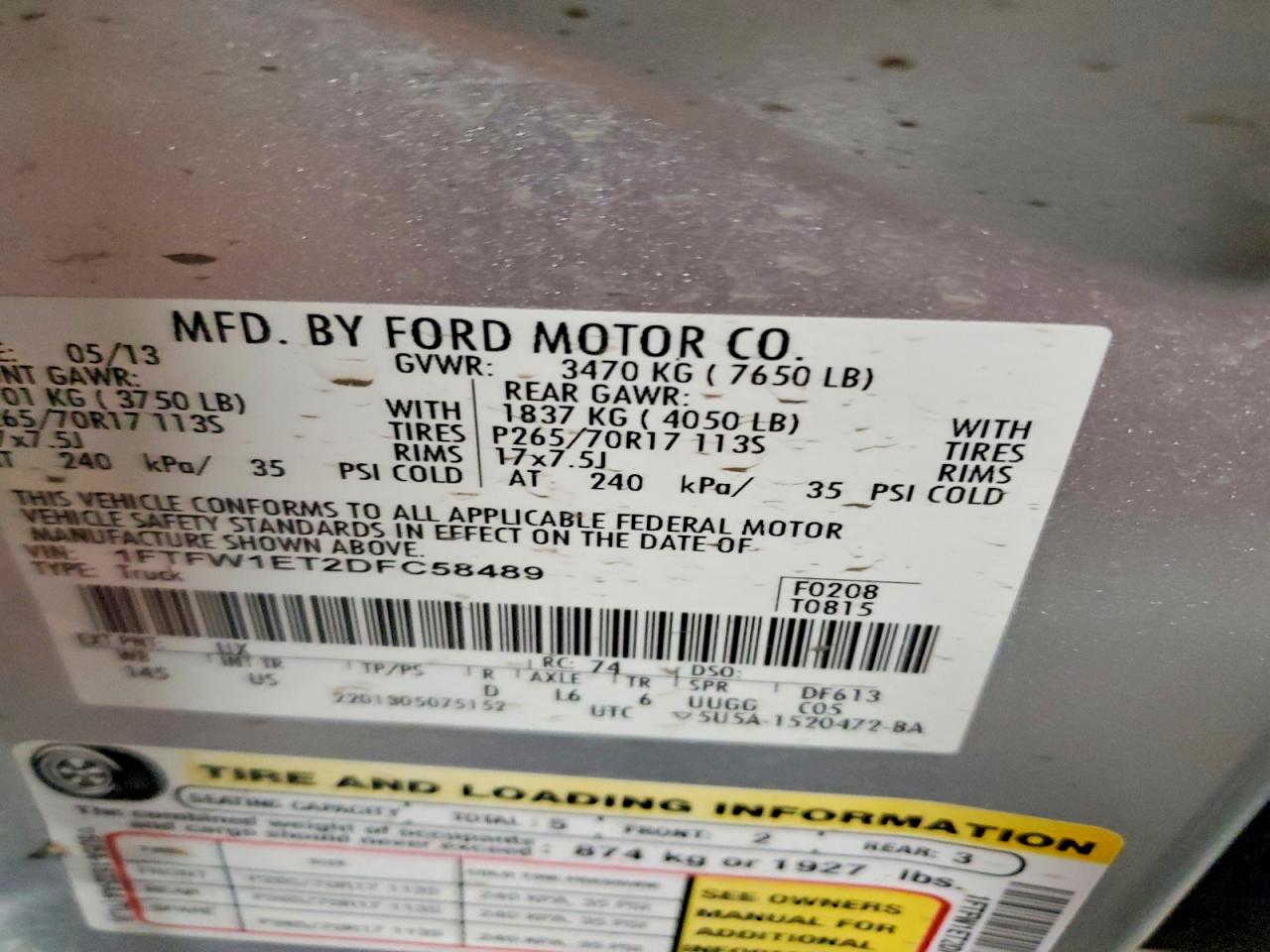 2013 FORD F150 SUPERCREW photo 37