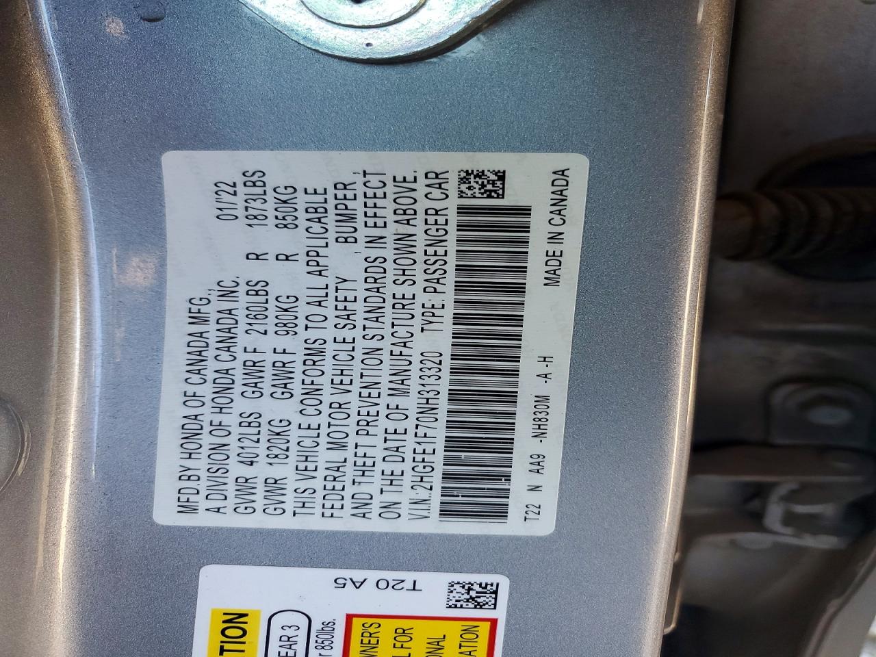 2022 HONDA CIVIC EX photo 37
