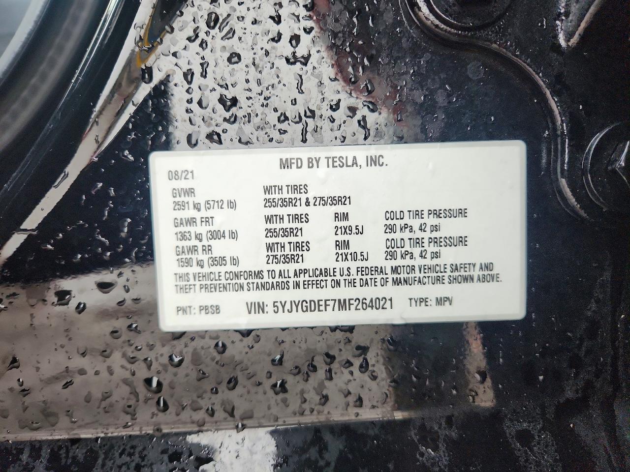 2021 TESLA MODEL Y photo 25