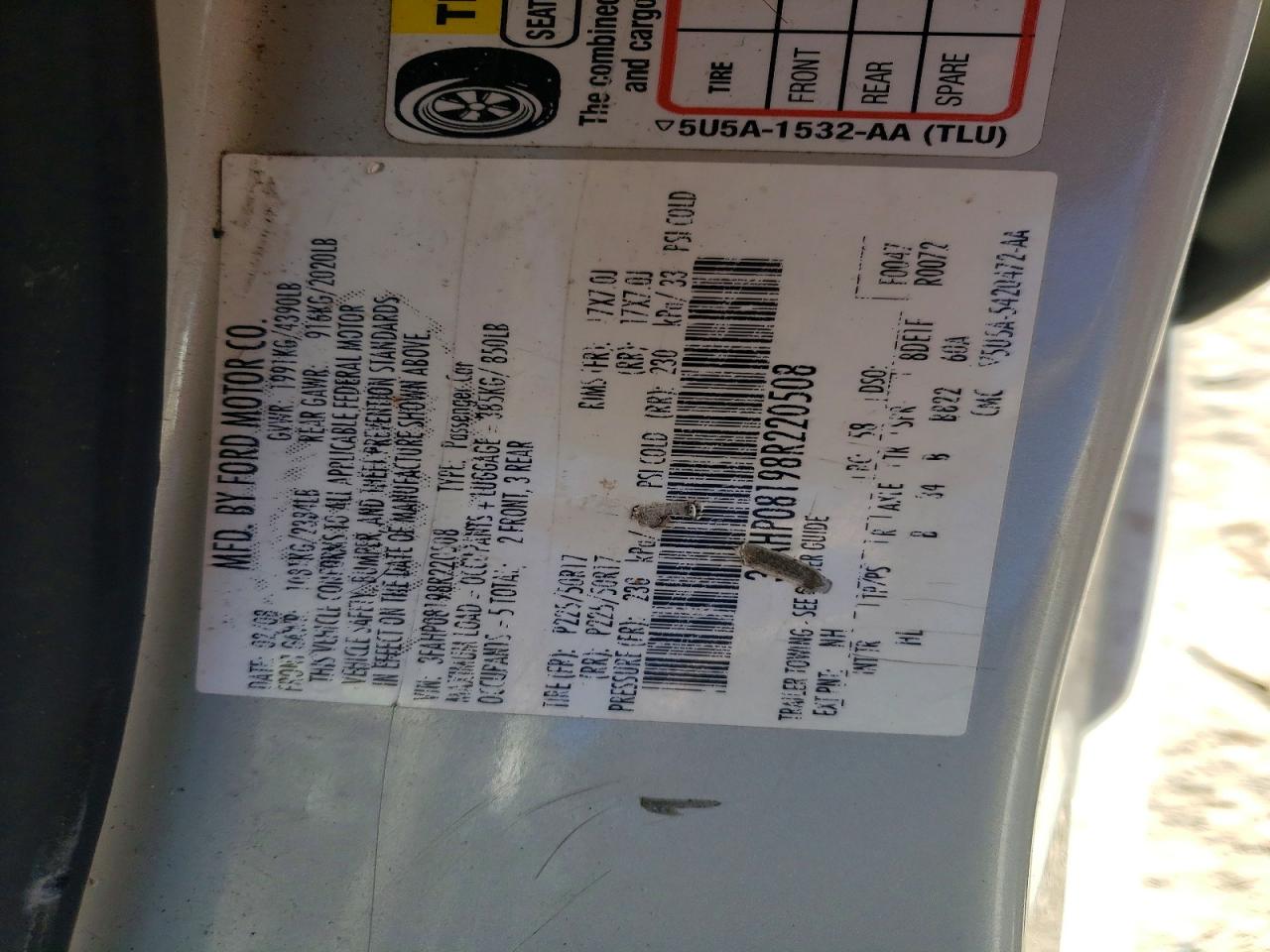 2008 FORD FUSION SEL photo 23