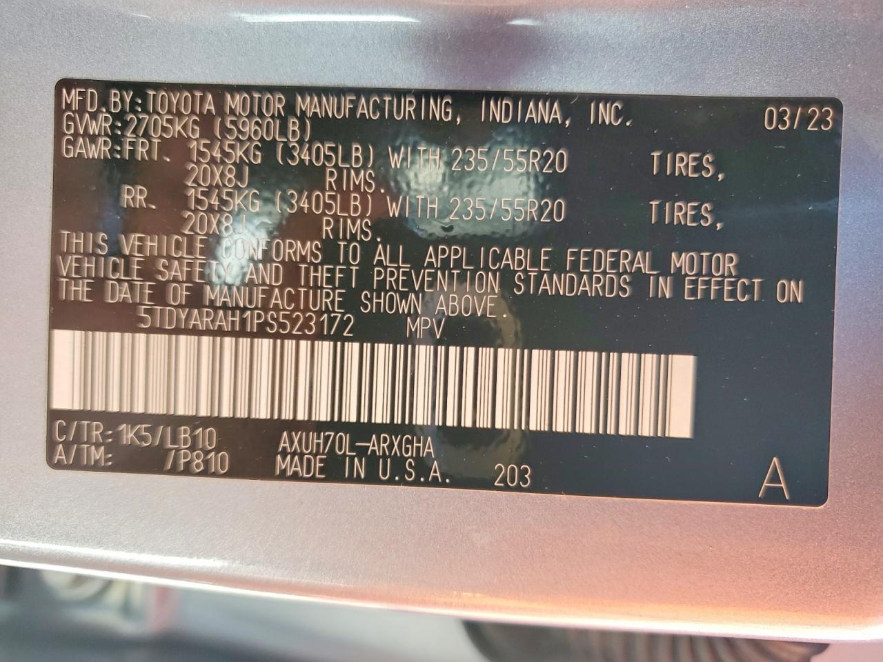 2023 TOYOTA HIGHLANDER HYBRID LIMITED photo 25