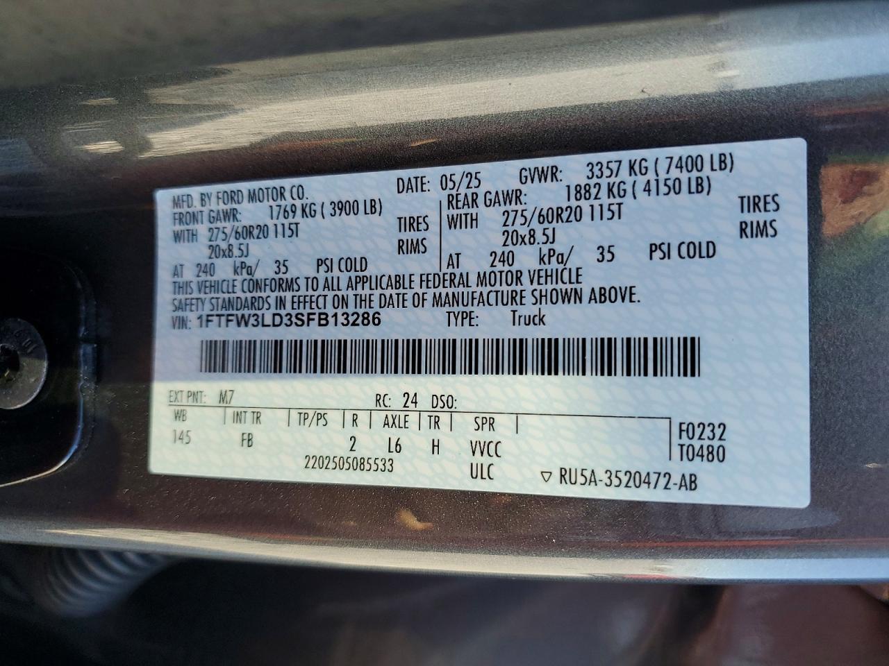 2025 FORD F150 XLT photo 12