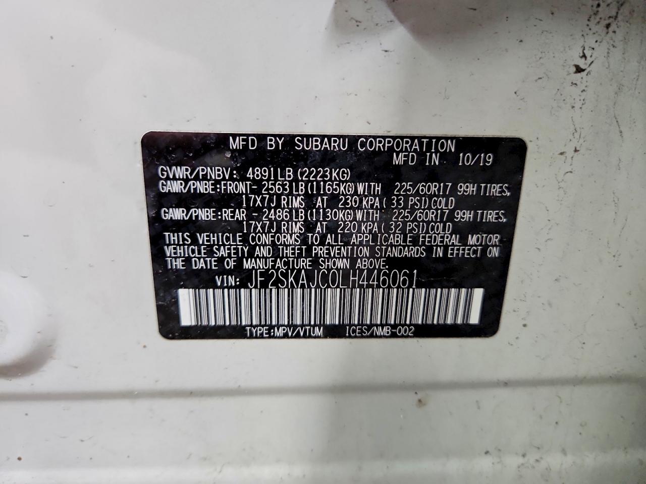 2020 SUBARU FORESTER PREMIUM photo 25