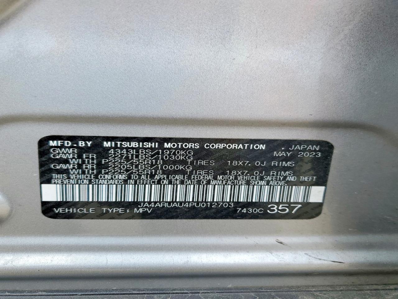 2023 MITSUBISHI OUTLANDER SPORT S photo 23