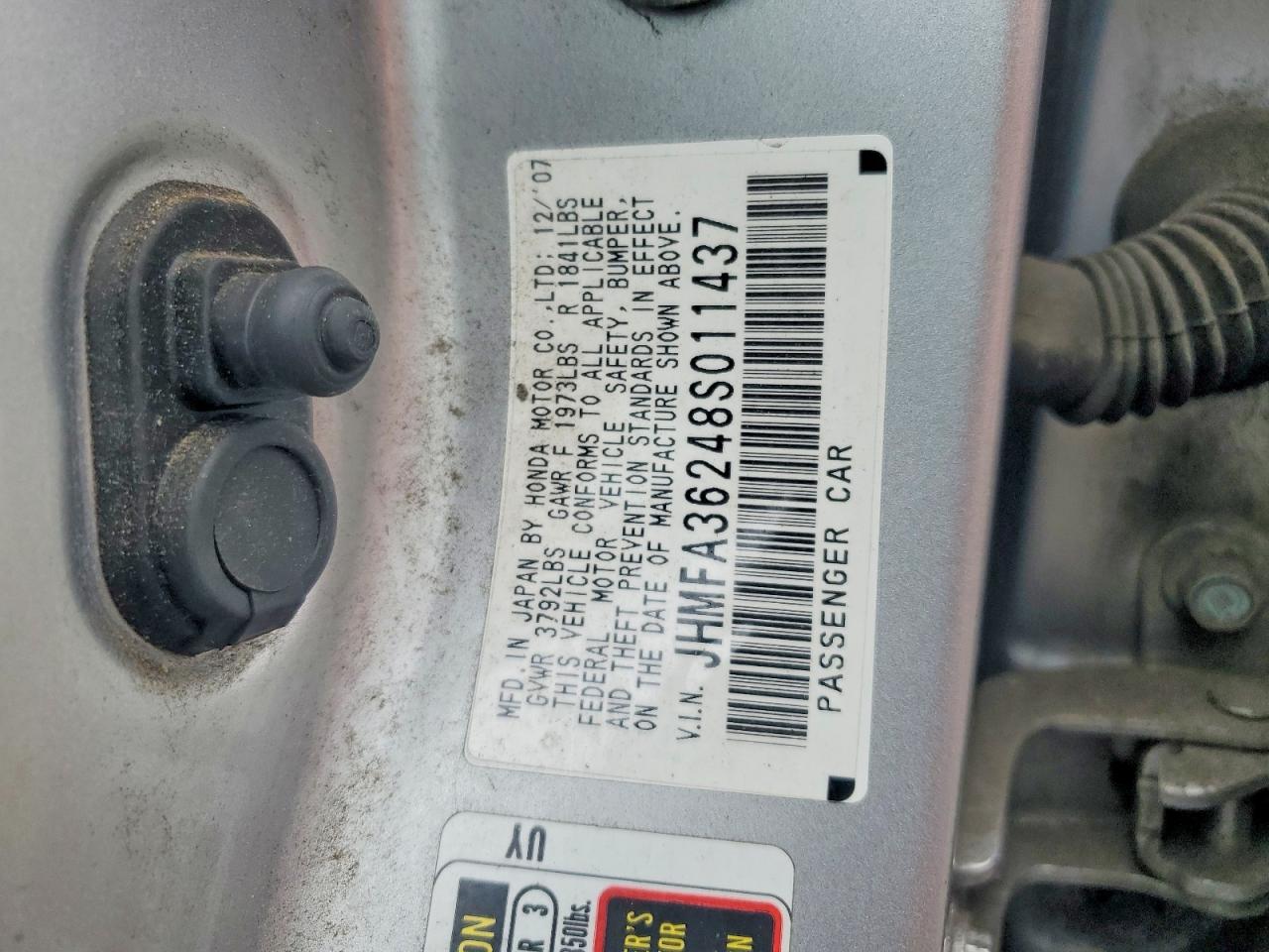2008 HONDA CIVIC HYBRID photo 12