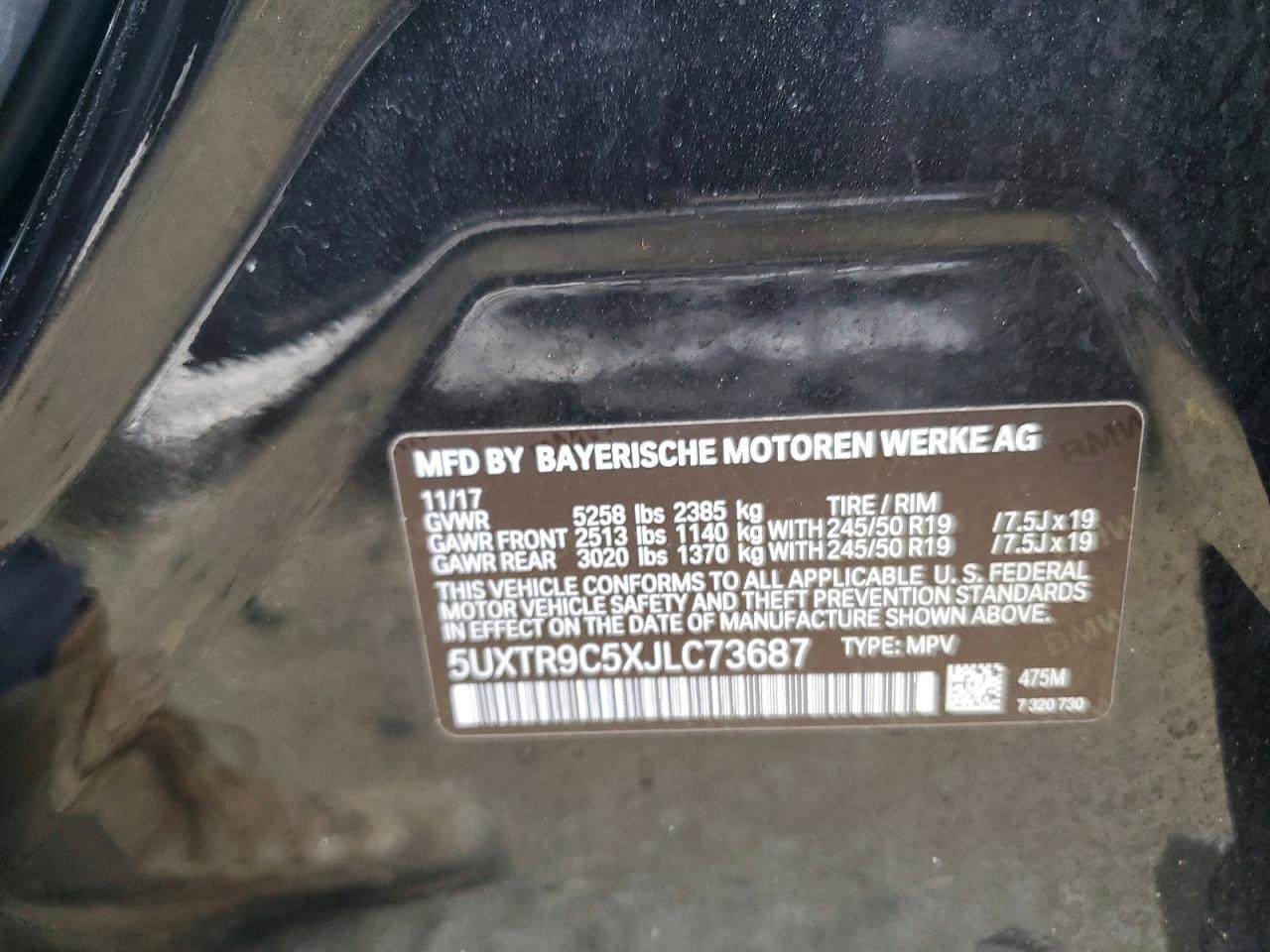 2018 BMW X3 XDRIVE30I photo 13