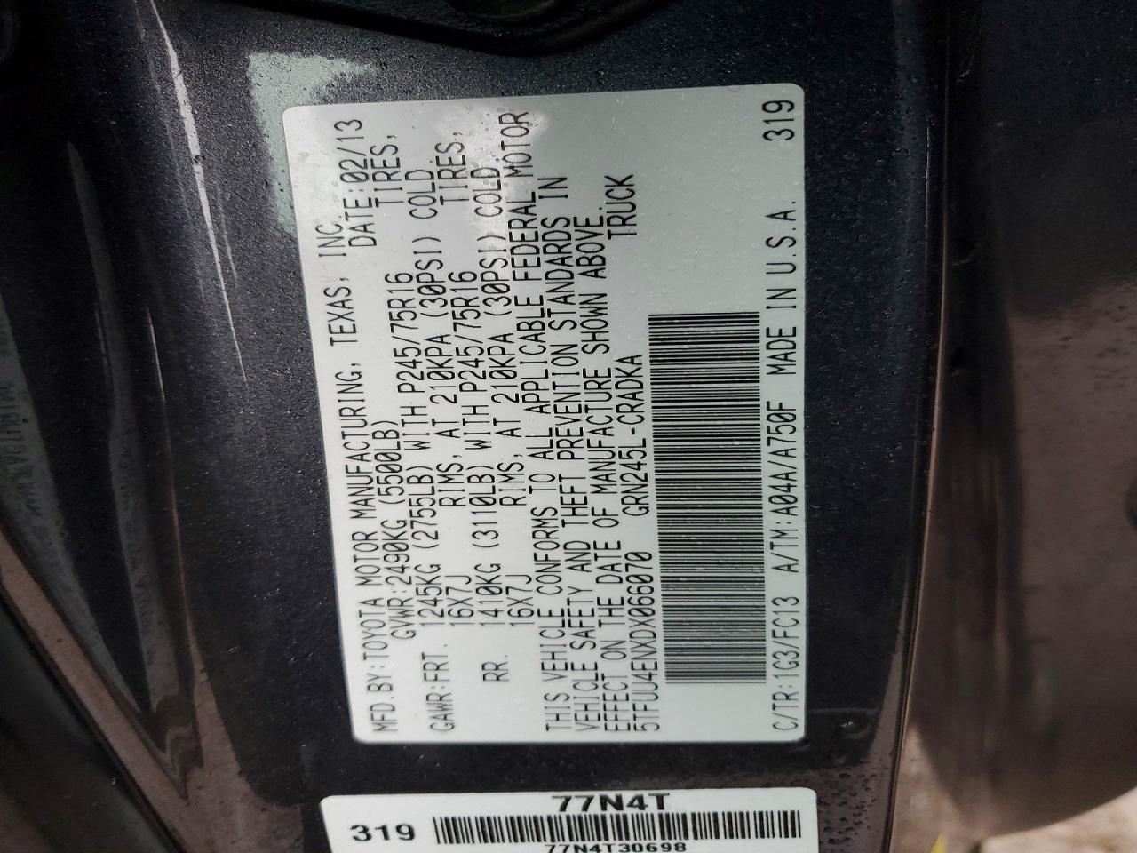 2013 TOYOTA TACOMA V6 photo 34