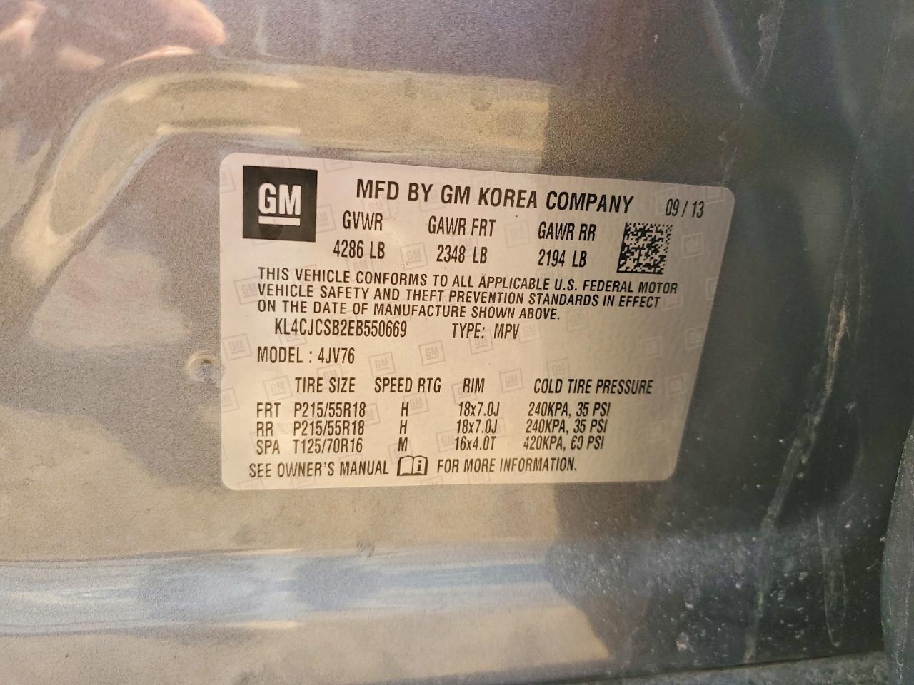 2014 BUICK ENCORE photo 25