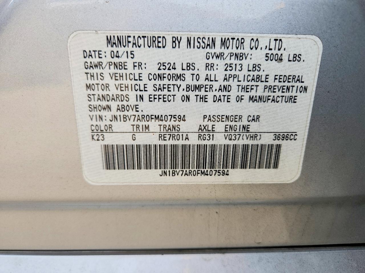 2015 INFINITI Q50 BASE photo 34