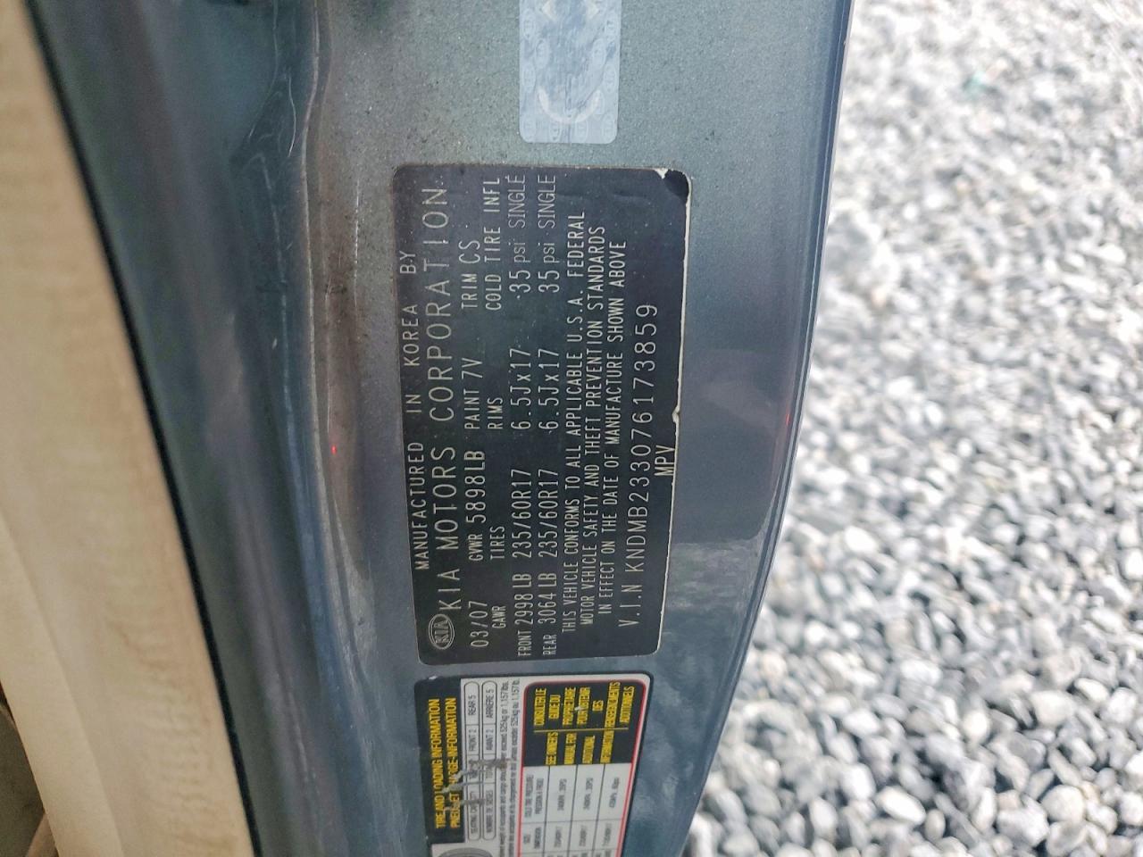 2007 KIA SEDONA BASE photo 14