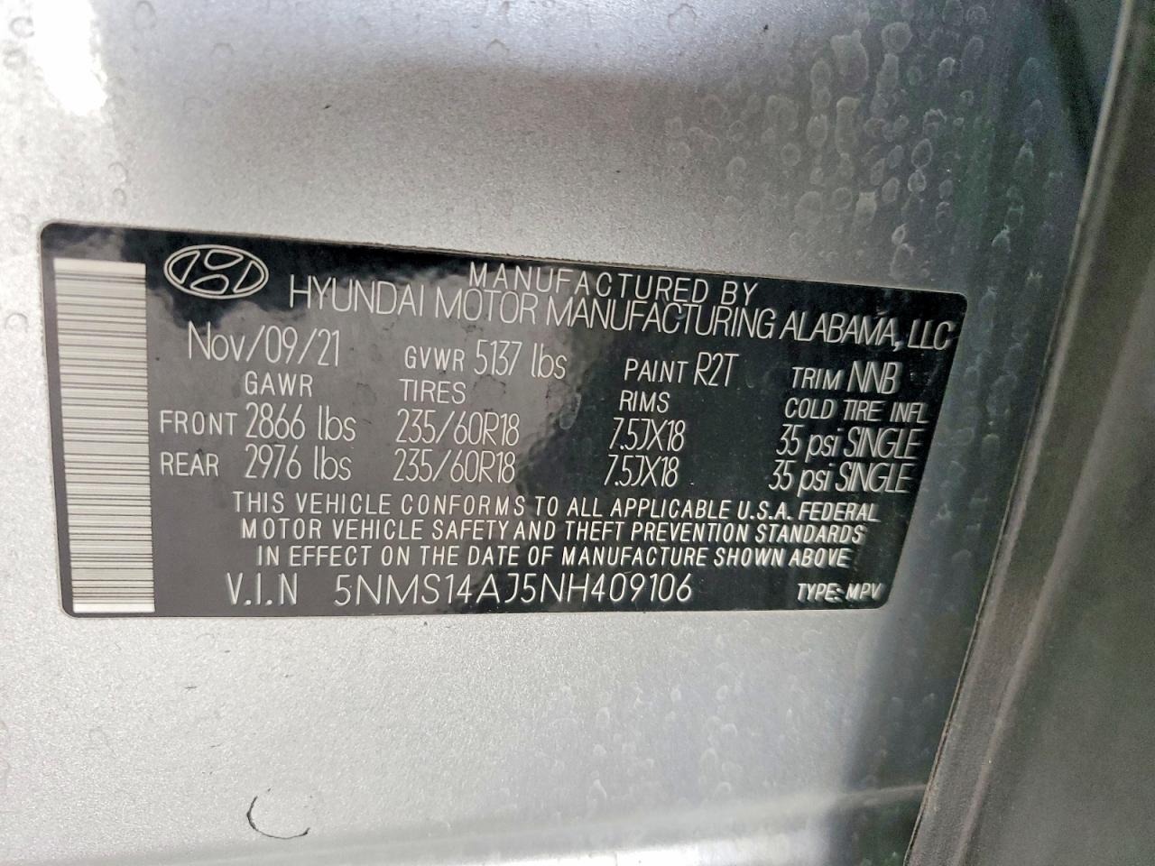 2022 HYUNDAI SANTA FE SE photo 25