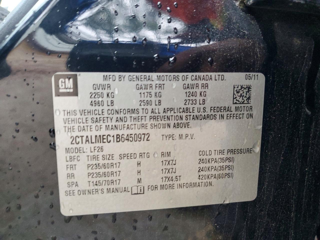 2011 GMC TERRAIN SLE photo 23