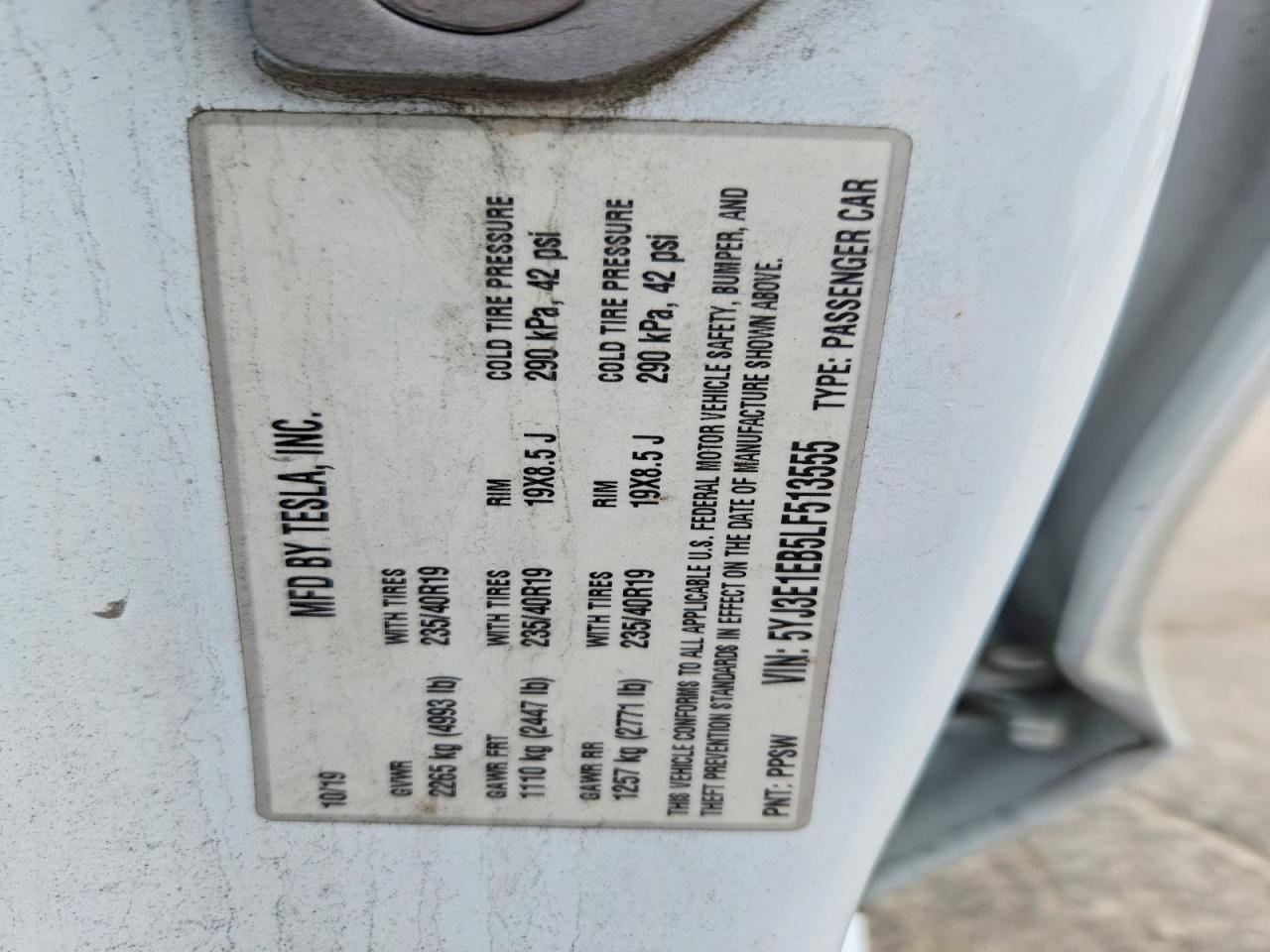 2020 TESLA MODEL 3 photo 37