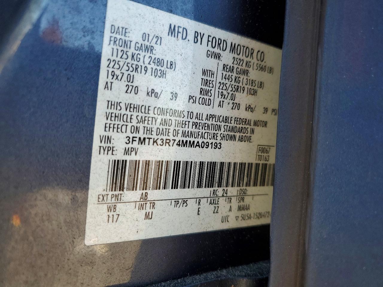2021 FORD MUSTANG MACH-E PREMIUM photo 37