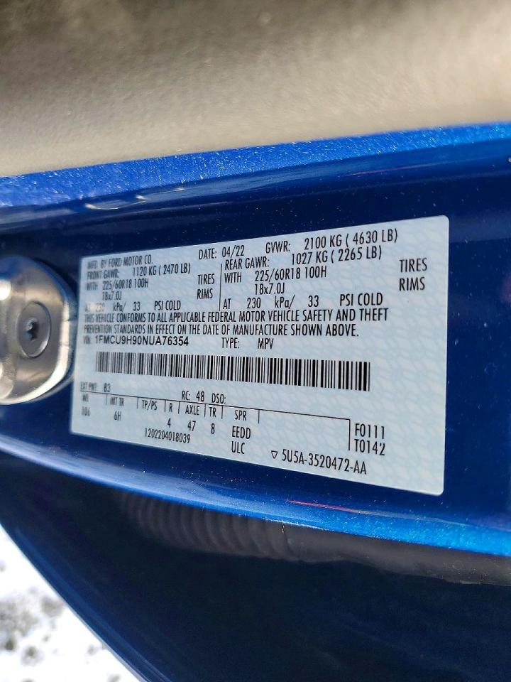 2022 FORD ESCAPE SEL photo 25