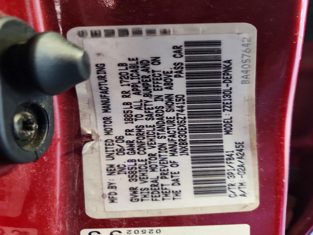 2006 TOYOTA COROLLA LE photo 34