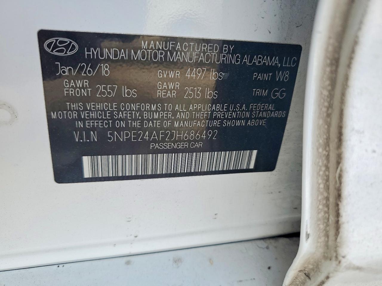 2018 HYUNDAI SONATA SE photo 25