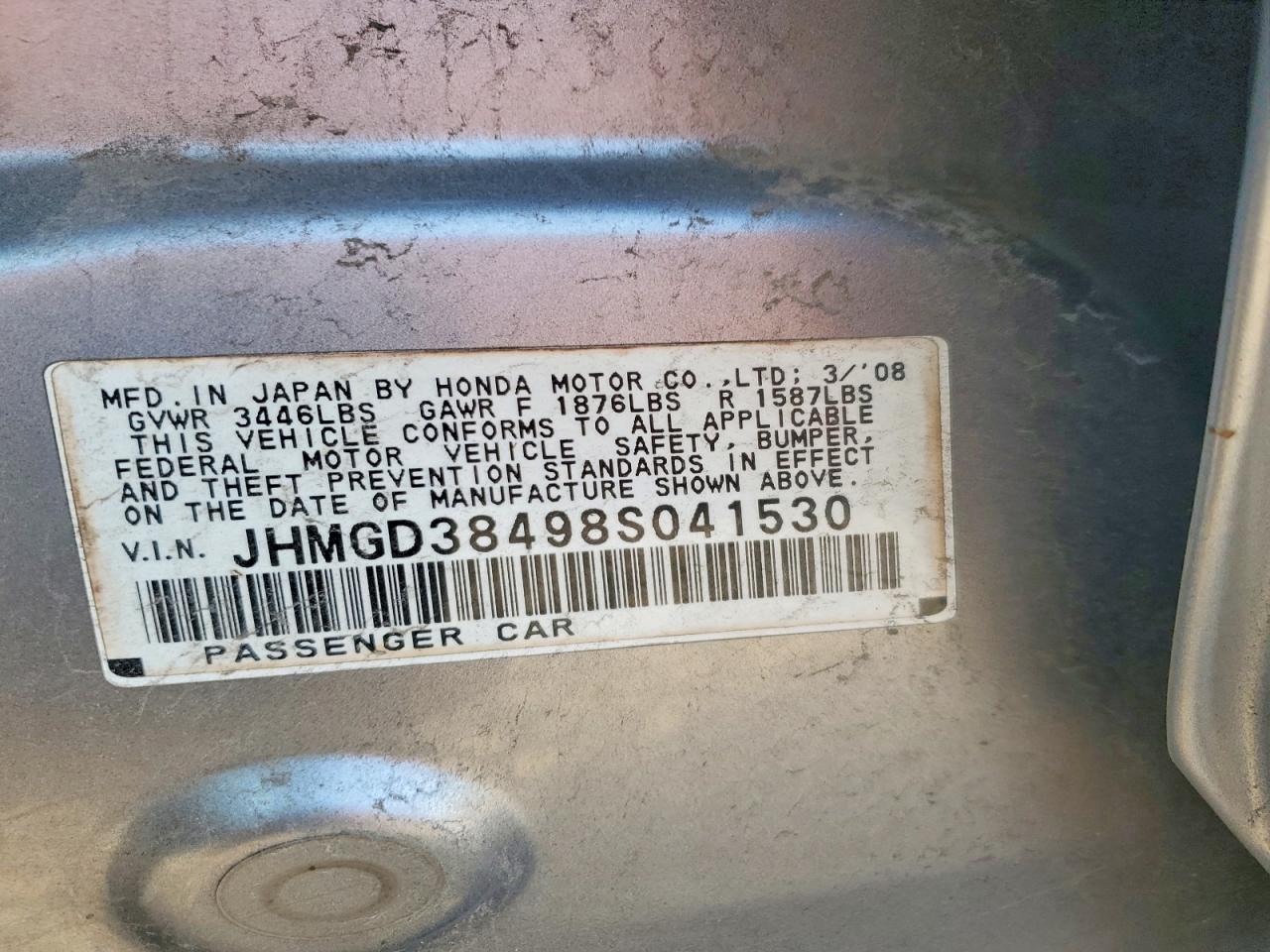 2008 HONDA FIT photo 23