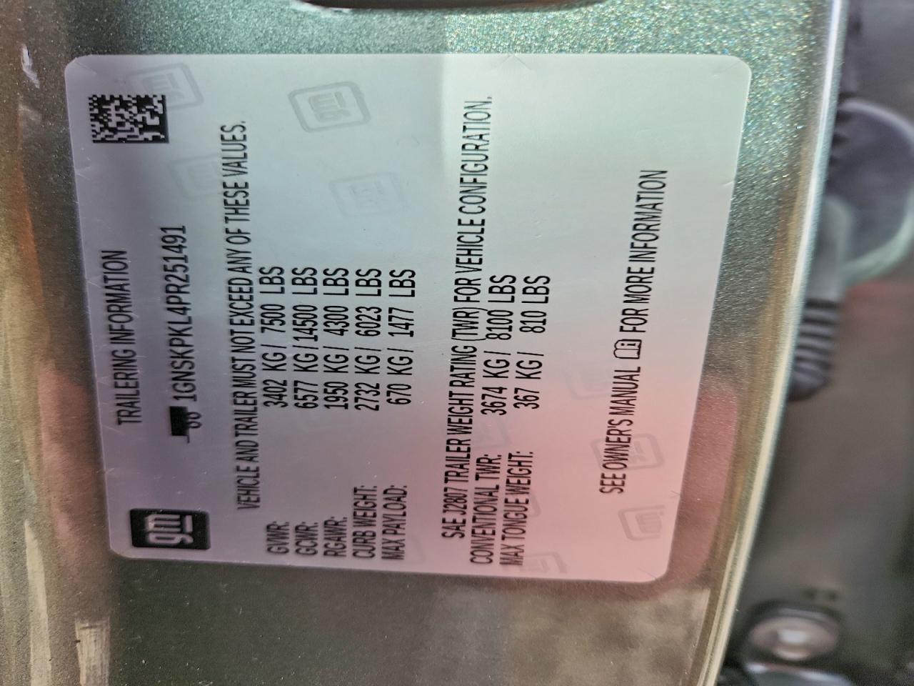 2023 CHEVROLET TAHOE K1500 Z71 photo 25