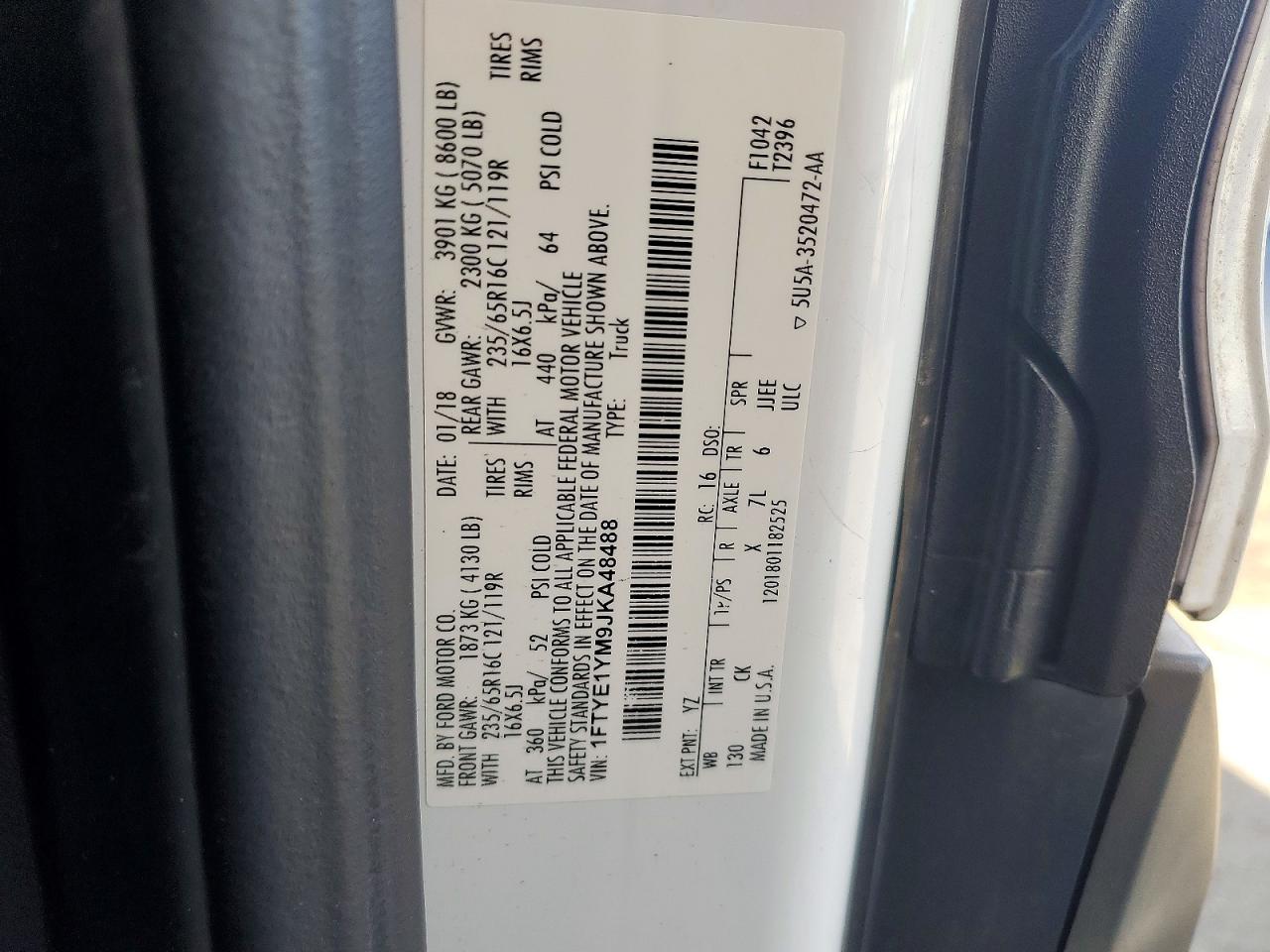 2018 FORD TRANSIT T-150 photo 13
