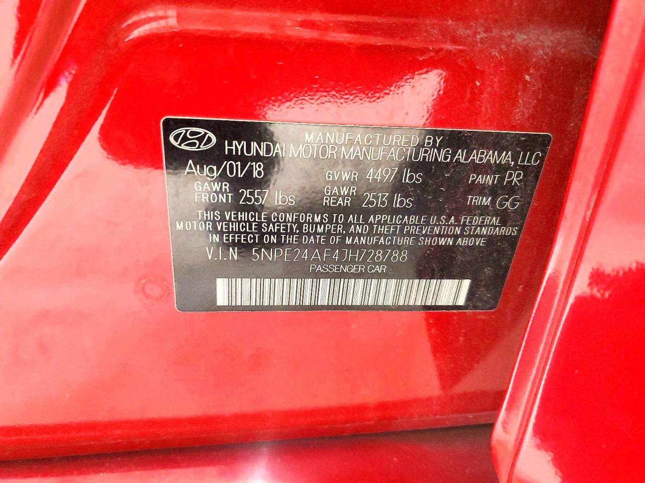 2018 HYUNDAI SONATA SE photo 12