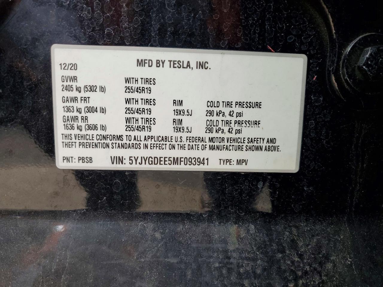 2021 TESLA MODEL Y photo 34