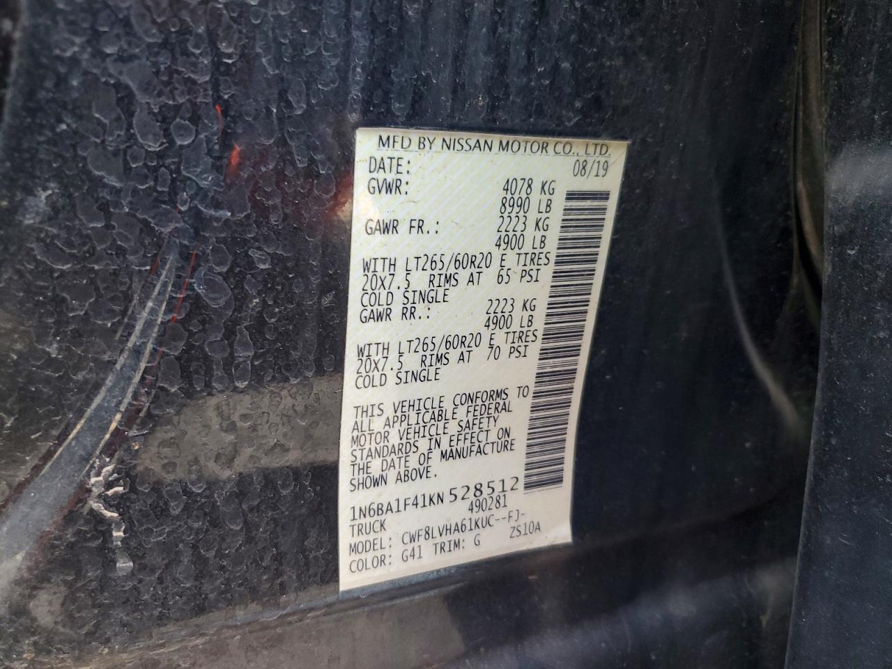 2019 NISSAN TITAN XD SL photo 23