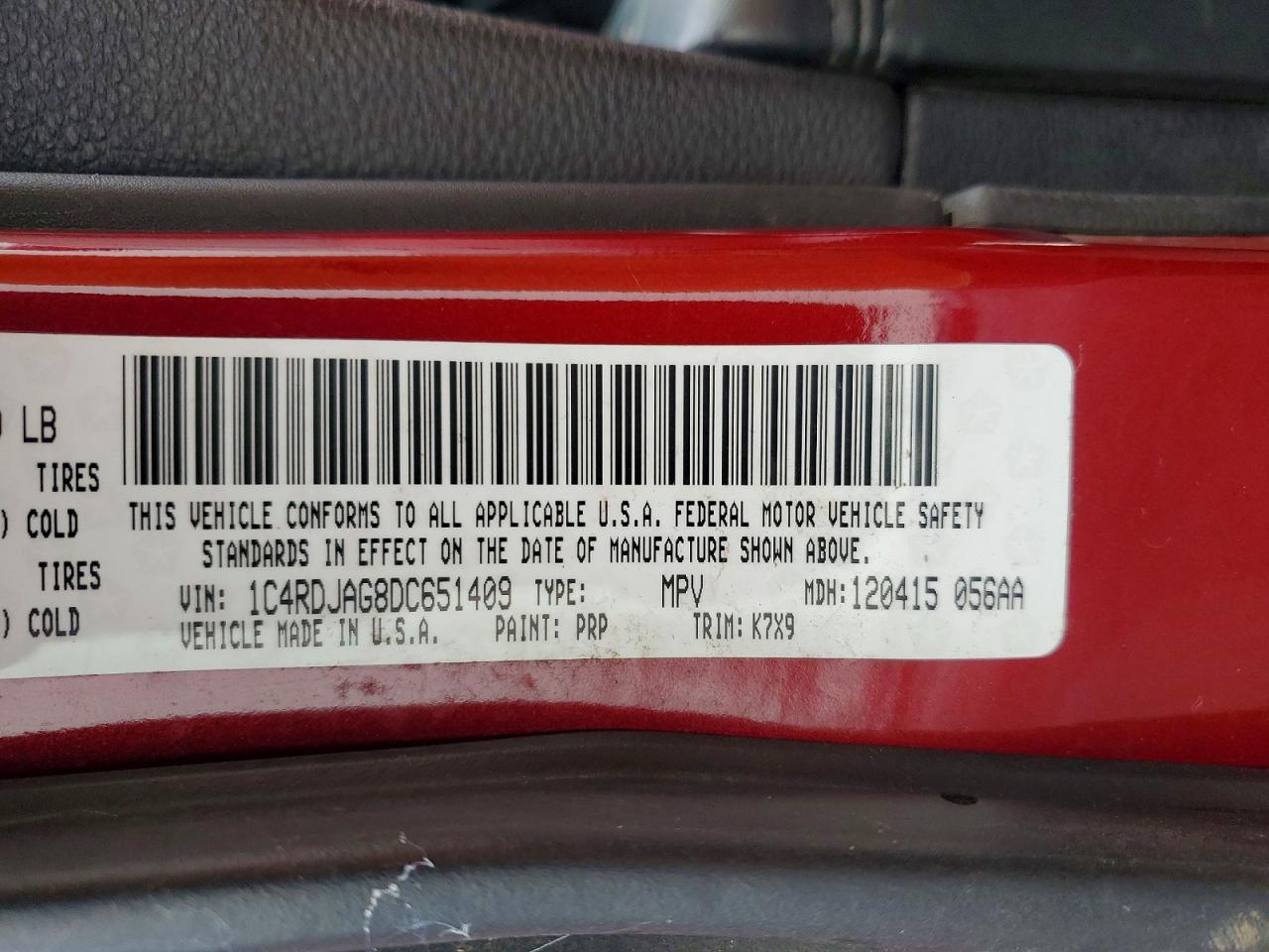 2013 DODGE DURANGO SXT photo 23