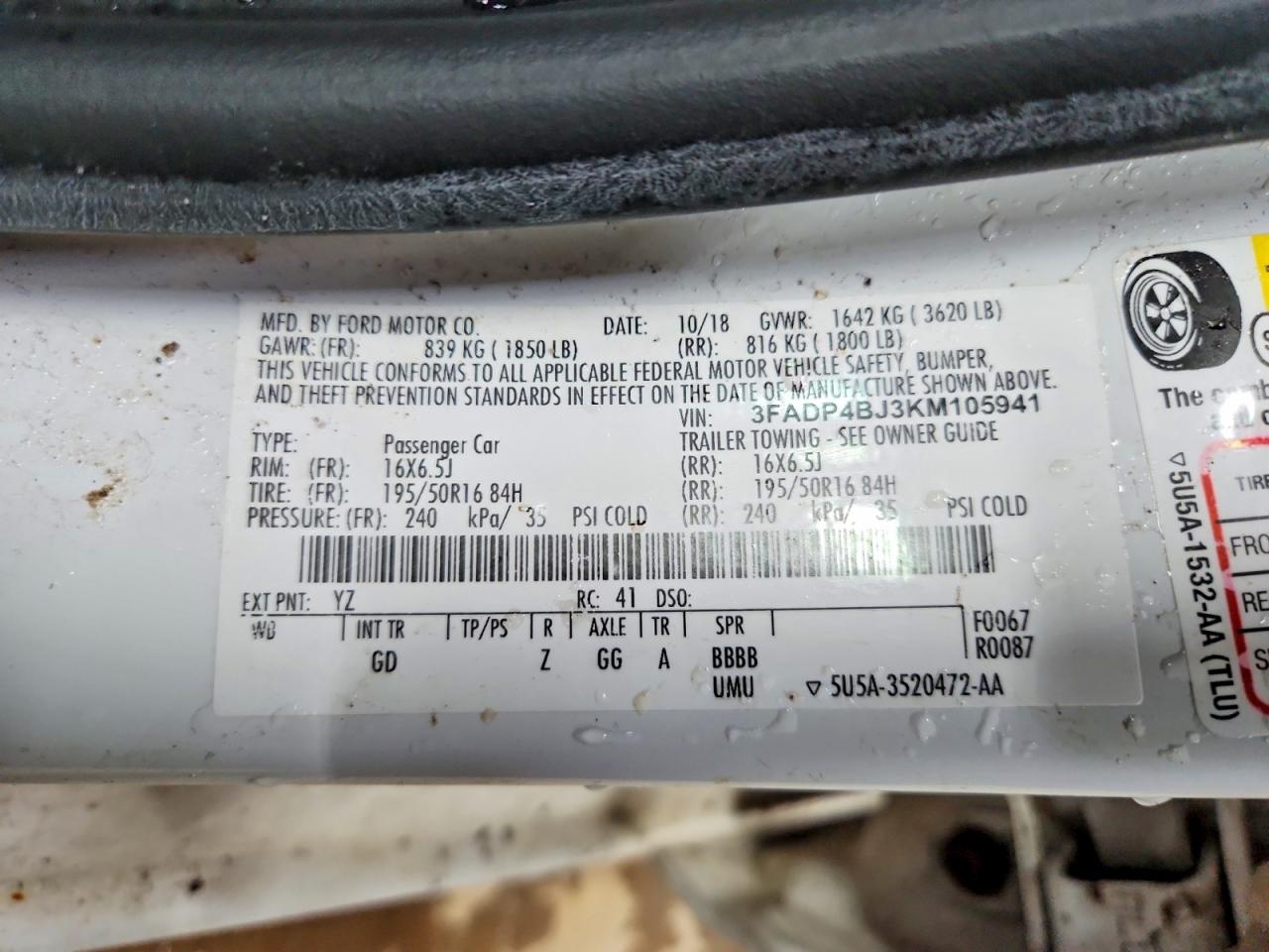 2019 FORD FIESTA SE photo 23