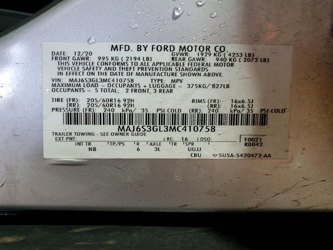 2021 FORD ECOSPORT SE photo 23