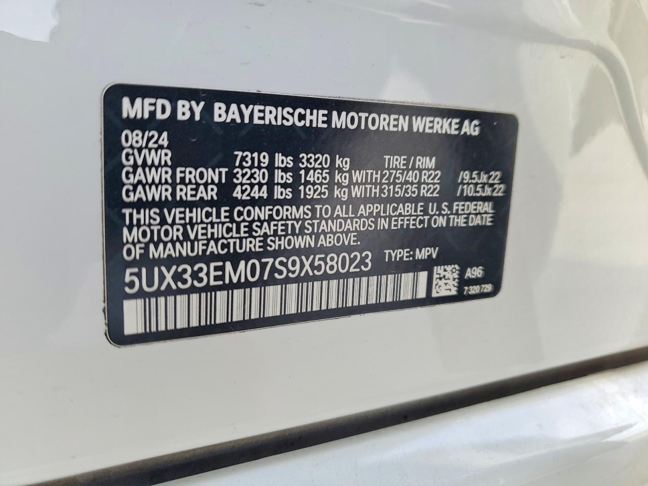 2025 BMW X7 M60I photo 14