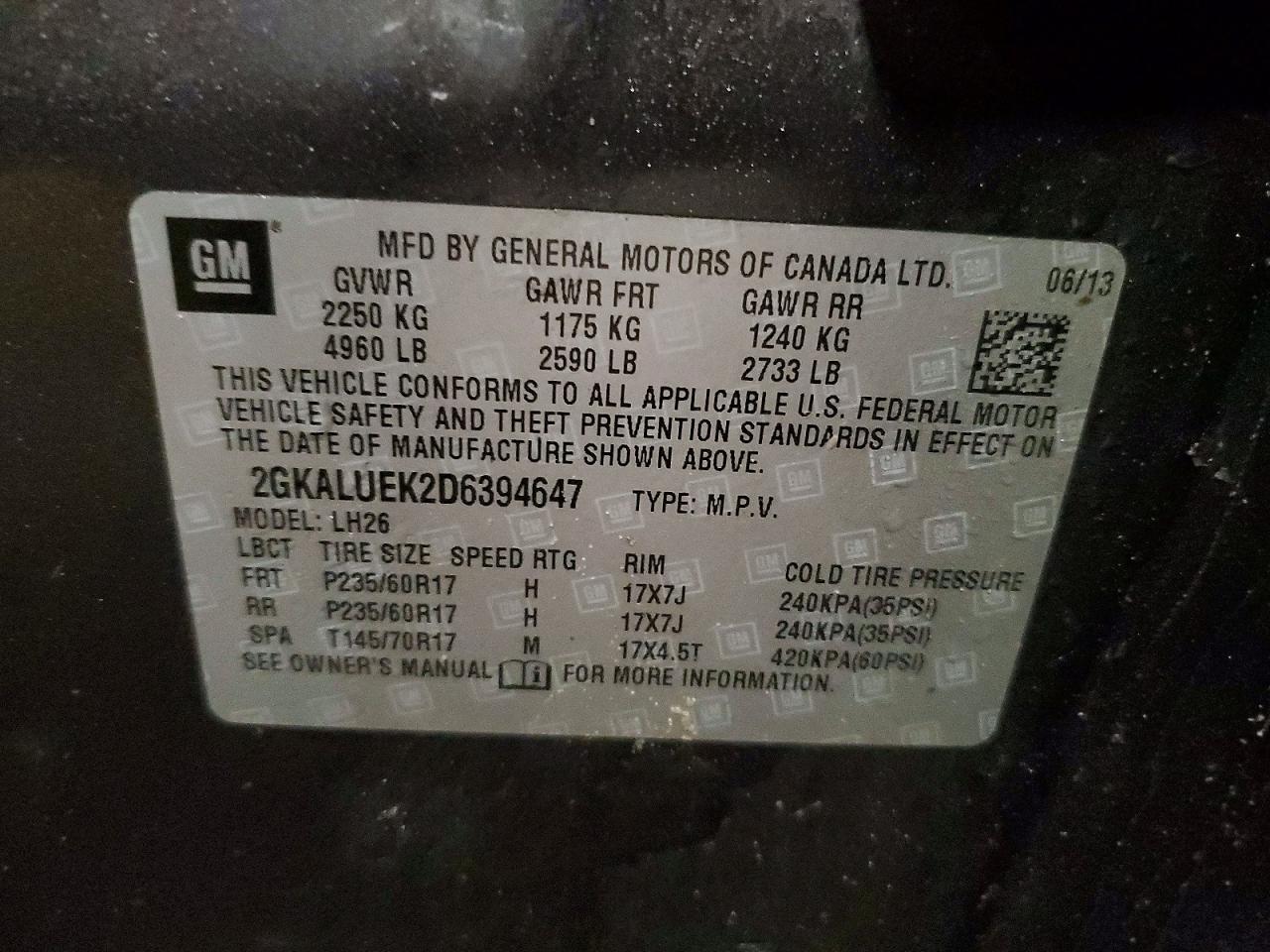 2013 GMC TERRAIN SLT photo 13