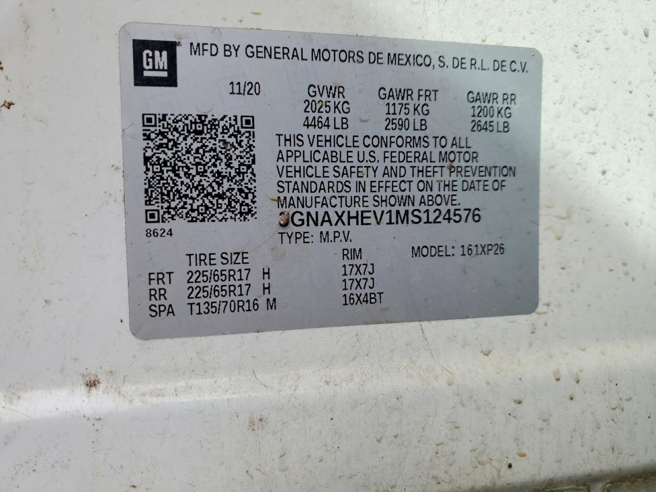 2021 CHEVROLET EQUINOX LS photo 23