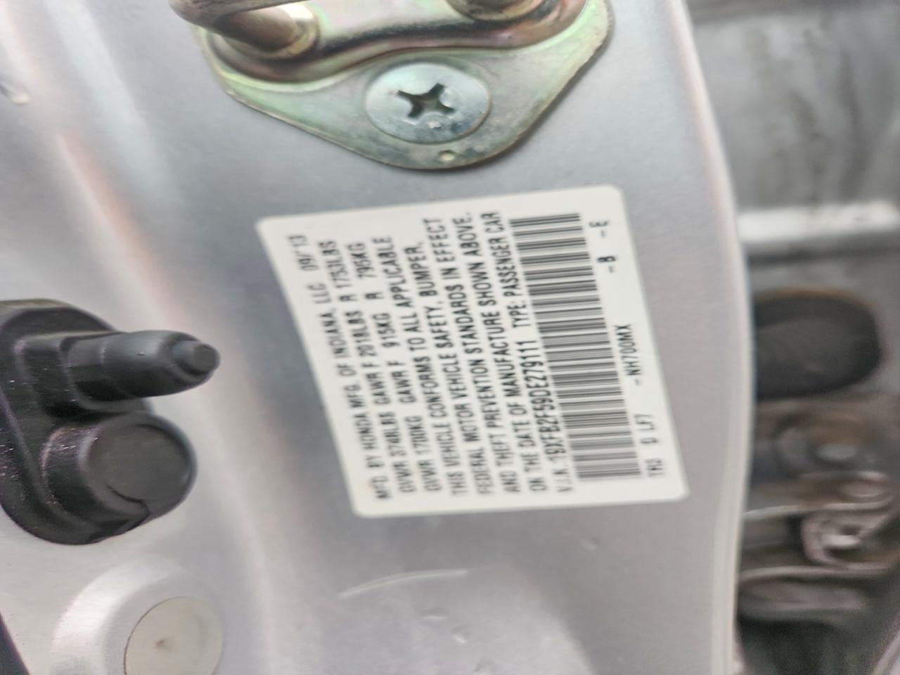 2013 HONDA CIVIC LX photo 34